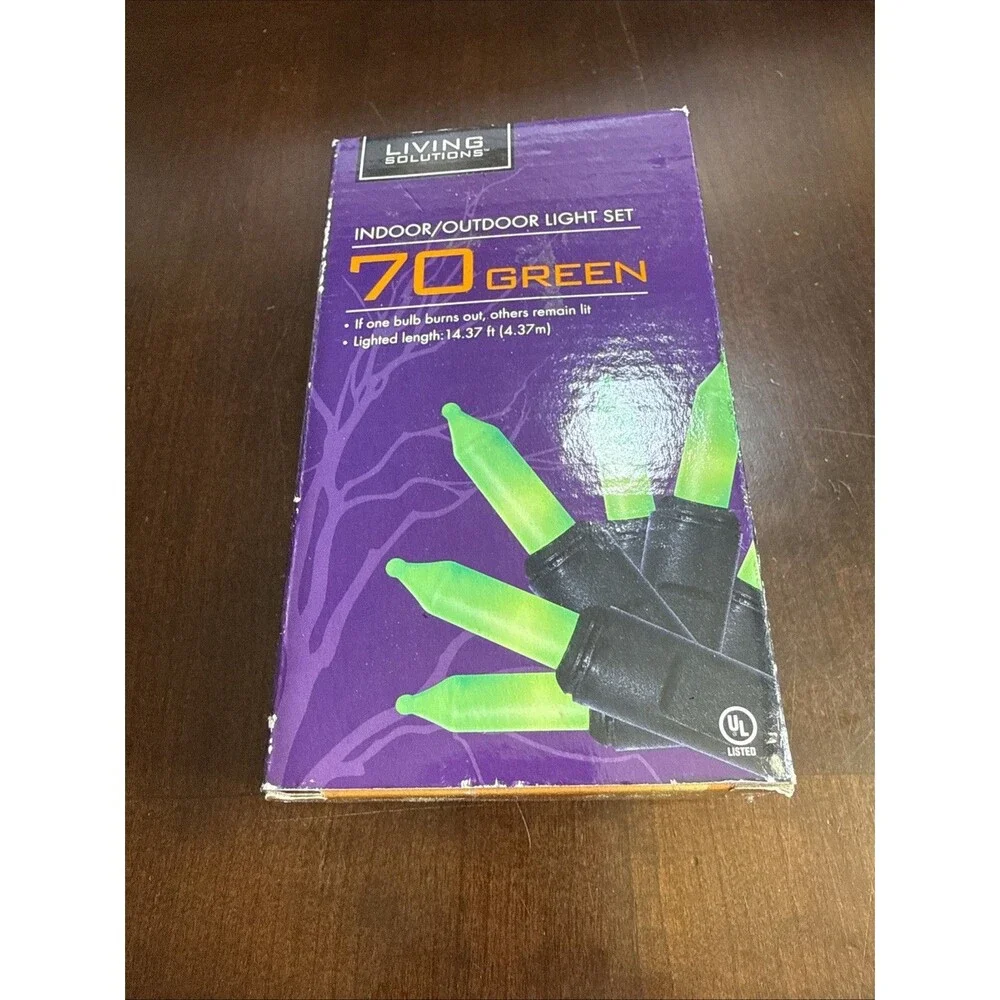 Living Solutions Indoor/Outdoor Light Set 70 Green